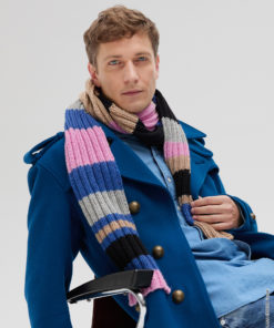 Strickset Schal Im Rippenmuster Aus Cool Merino Von Lana Grossa 5 Hw2025 Accessoires 23 Lana Grossa 9700205 M26 Mf3