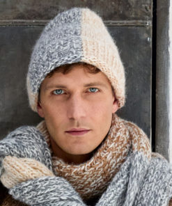 Strickset Mütze Mit Farbsegmenten Aus Nebbia Von Lana Grossa 5 Hw2025 Accessoires 23 Lana Grossa 9700205 M33 Mf3