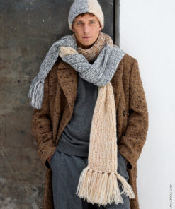 Strickset Schal Mit Blockstreifen Aus Nebbia Von Lana Grossa 5 Hw2025 Accessoires 23 Lana Grossa 9700205 M34 Mf3