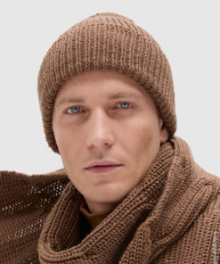 Strickset Mütze Mit Umschlag aus Cool Wool Big Mélange von Lana Grossa