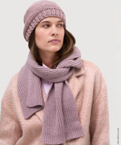 Strickset Schal Im Rippenmuster aus Cool Wool Big von Lana Grossa