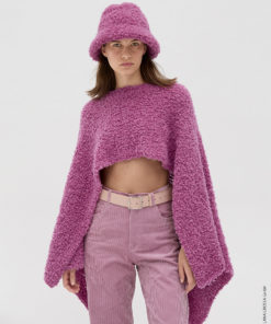 Strickset Poncho aus Orsetto von Lana Grossa