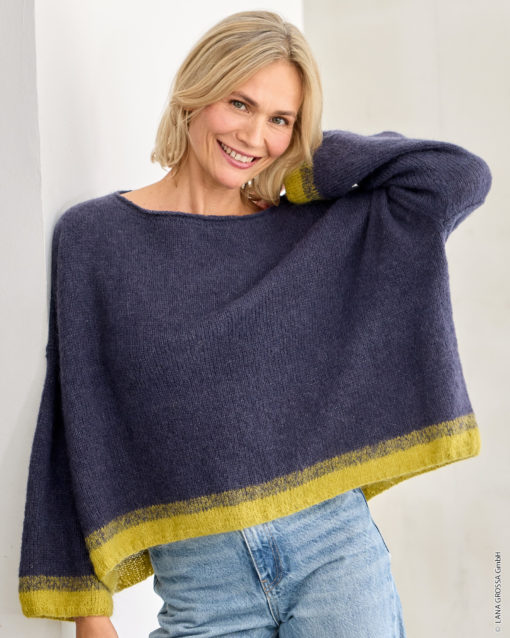 Strickset Kastiger Pulli Glatt Rechts Aus Setasuri Von Lana Grossa
