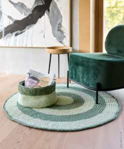 Strickset Runder Teppich In Halben Stäbchen aus The Tube von Lana Grossa