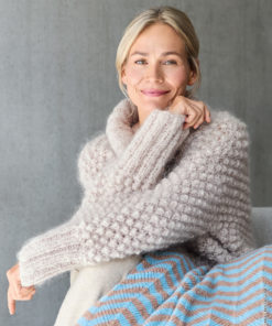 Strickset Rollkragenpulli Im Röschenmuster Aus Mohair Moda Von Lana Grossa 5 Hw2025 Home 78 Lana Grossa 9410078 M30 Mf3