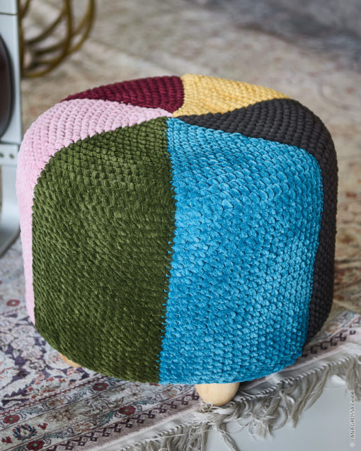 Strickset Hockerhusse In Festen Maschen Aus The Look Von Lana Grossa