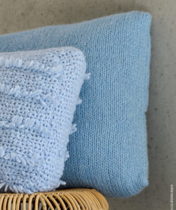 Strickset Kissenhülle Glatt Rechts Mit Hotelverschluss aus Ecopuno Chunky von Lana Grossa