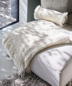 Strickset Decke Mit Fransen aus Caramella von Lana Grossa