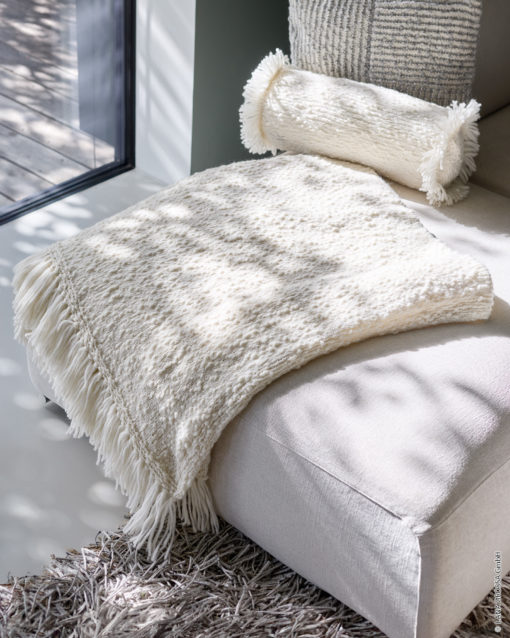Strickset Decke Mit Fransen Aus Caramella Von Lana Grossa