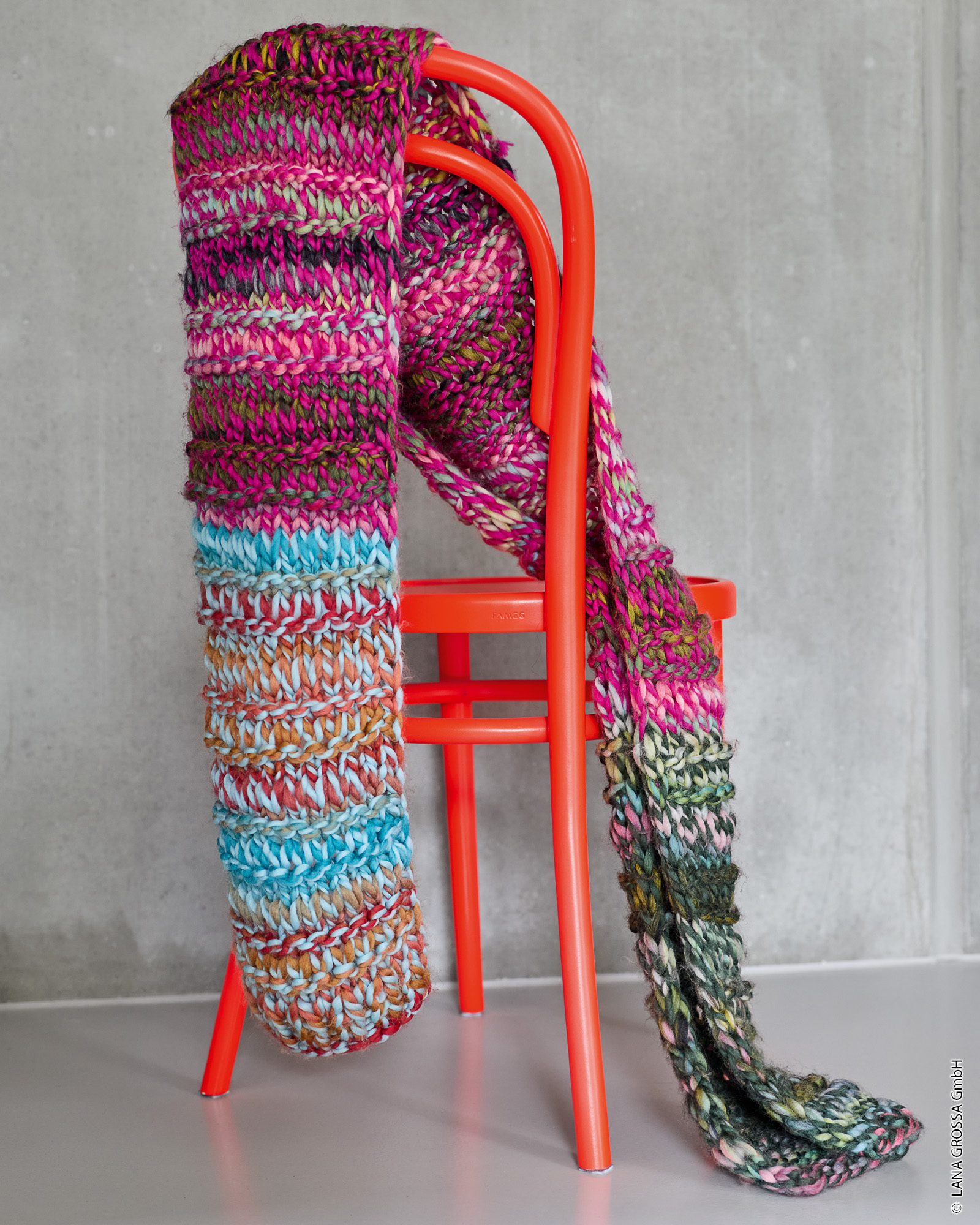 Strickset Schal Im Fallmaschenmuster Aus Dolce Von Lana Grossa 1 Strickset Schal Im Fallmaschenmuster Aus Dolce Von Lana Grossa
