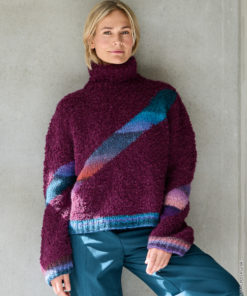 Strickset Pulli Mit Intarsien aus Orsetto und Bomba von Lana Grossa
