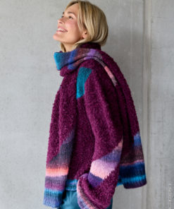 Strickset Schal Mit Intarsien Aus Orsetto Und Bomba Von Lana Grossa 5 Hw2025 Home 78 Lana Grossa 9410078 M44 Mf3