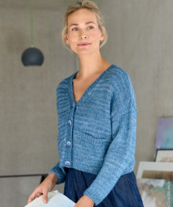 Strickset Jacke Mit Eingestrickten Taschen aus Brigitte No.2 Vintage von Lana Grossa