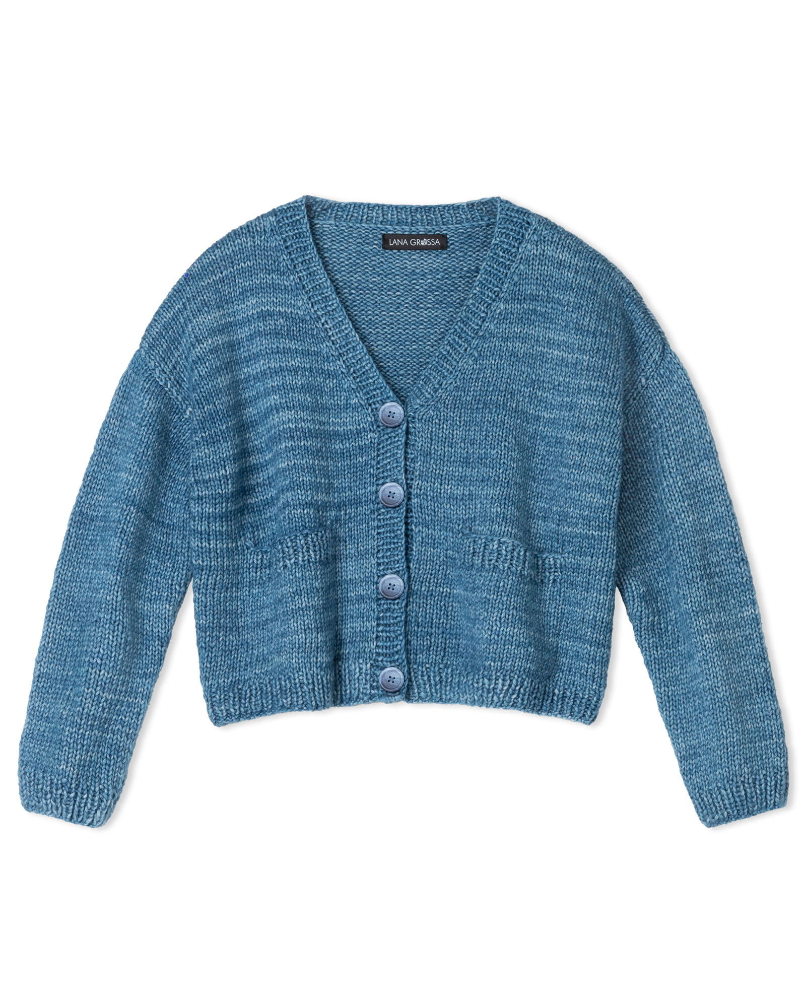 Strickset Jacke Mit Eingestrickten Taschen Aus Brigitte No.2 Vintage Von Lana Grossa 2 Strickset Jacke Mit Eingestrickten Taschen Aus Brigitte No.2 Vintage Von Lana Grossa – Bild 2