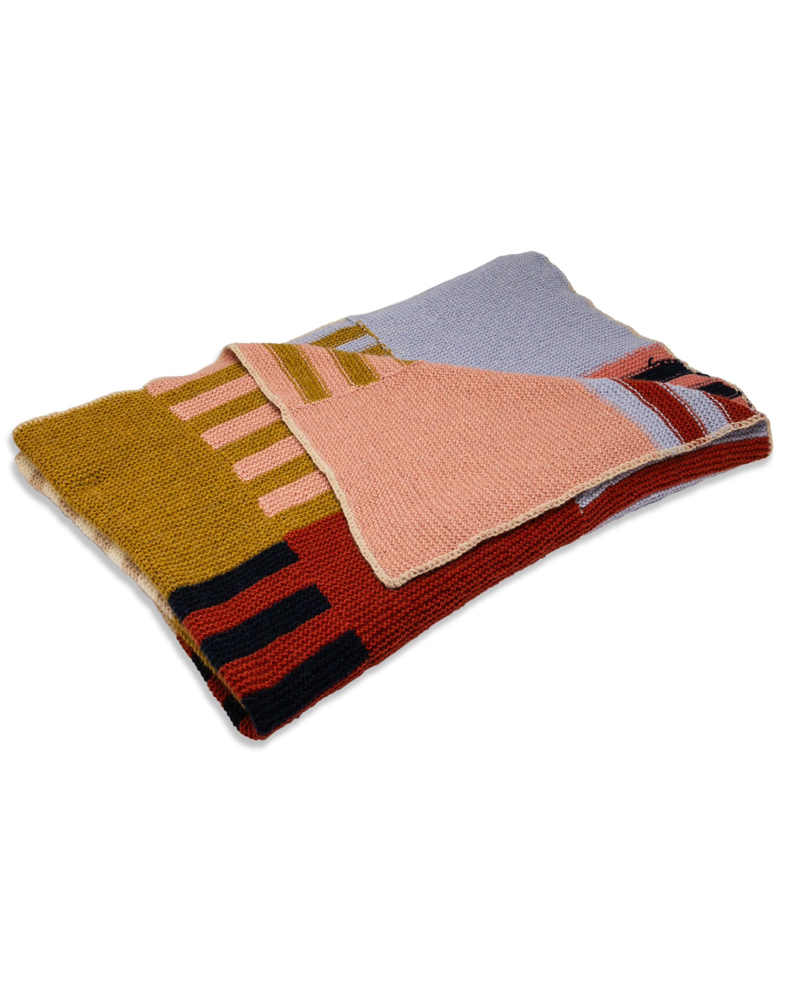 Strickset Decke Kraus Rechts In Streifen Aus Brigitte No. 2 Von Lana Grossa 2 Strickset Decke Kraus Rechts In Streifen Aus Brigitte No. 2 Von Lana Grossa – Bild 2