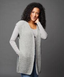 Strickset Weste Carla aus Shetland und Cusi von Lamana