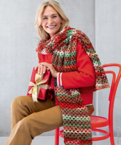 Strickset Stola aus Christmas Edition Lurex von Lana Grossa