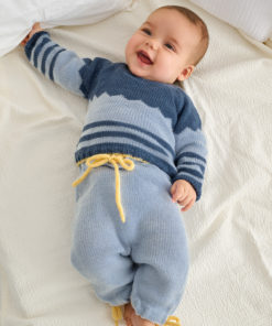 Strickset Hose Mit Schleifen aus Cool Wool Baby von Lana Grossa