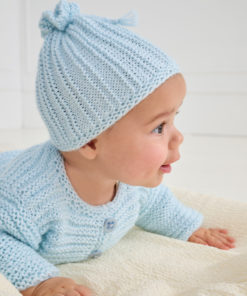 Strickset Mütze Im Längsrippenmuster aus Summer Softness von Lana Grossa