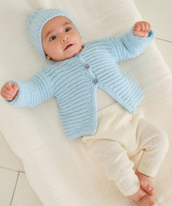 Strickset Jäckchen Im Querrippenmuster aus Summer Softness von Lana Grossa