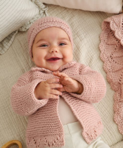 Strickset Jacke Mit Lochmuster aus Summer Softness von Lana Grossa