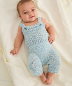 Strickset Latzhose Aus Effektgarn aus Bottoni von Lana Grossa