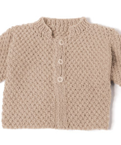 Strickset Jacke Mit Perlmuster aus Cool Wool Superbig Mélange von Lana Grossa