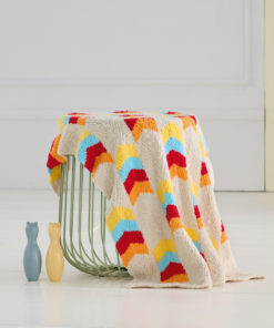 Strickset Decke Im Zickzackmuster aus Leggerissimo von Lana Grossa