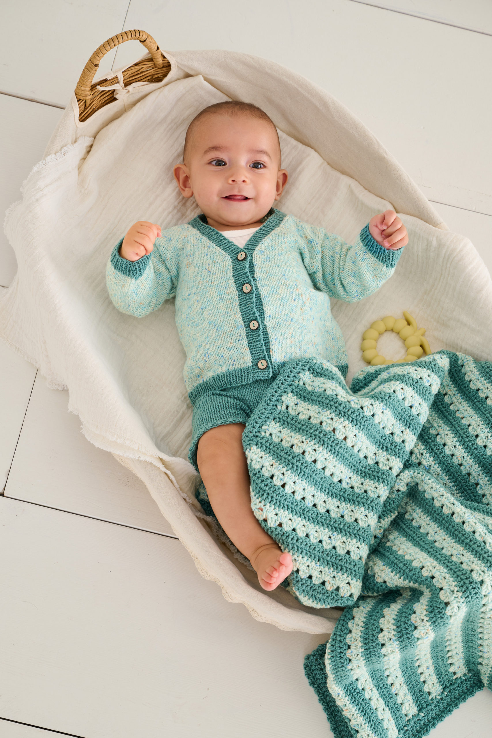 Strickset Decke Aus Cool Wool Baby Und Cool Wool Baby Print Punto Von Lana Grossa 1 Strickset Decke Aus Cool Wool Baby Und Cool Wool Baby Print Punto Von Lana Grossa