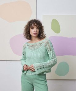 Strickset Pullover gehäkelt aus Classic Silk von Lang Yarns