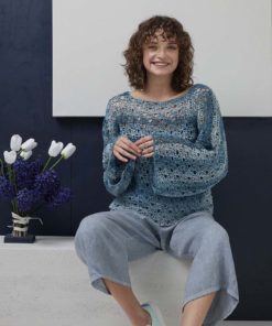 Strickset Pullover gehäkelt aus Linello von Lang Yarns