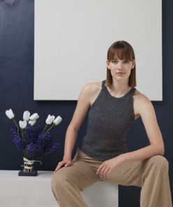 Strickset Top gehäkelt aus Lamé Soft von Lang Yarns