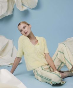 Strickset Kurzarmjacke aus Velvet von Lang Yarns