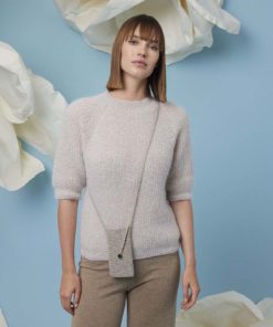 Strickset Kurzarmpullover aus Lace Lamé von Lang Yarns
