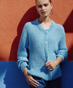 Strickset Jacke Topdown aus Whisper von Lang Yarns