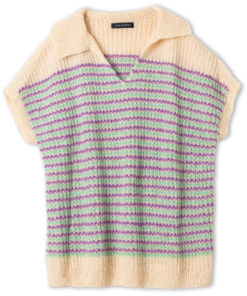 Strickset Slipover Im Streifenmuster Aus Setasuri Von Lana Grossa 4 Fs2026 Lookbook 20 Lana Grossa 9231020 M14 Mf2