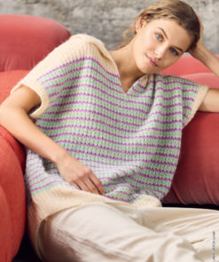 Strickset Slipover Im Streifenmuster Aus Setasuri Von Lana Grossa 5 Fs2026 Lookbook 20 Lana Grossa 9231020 M14 Mf3