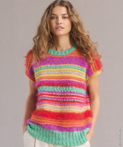 Strickset Pullunder Mit Streifen aus Basta, Bottoni und Summer Softness von Lana Grossa