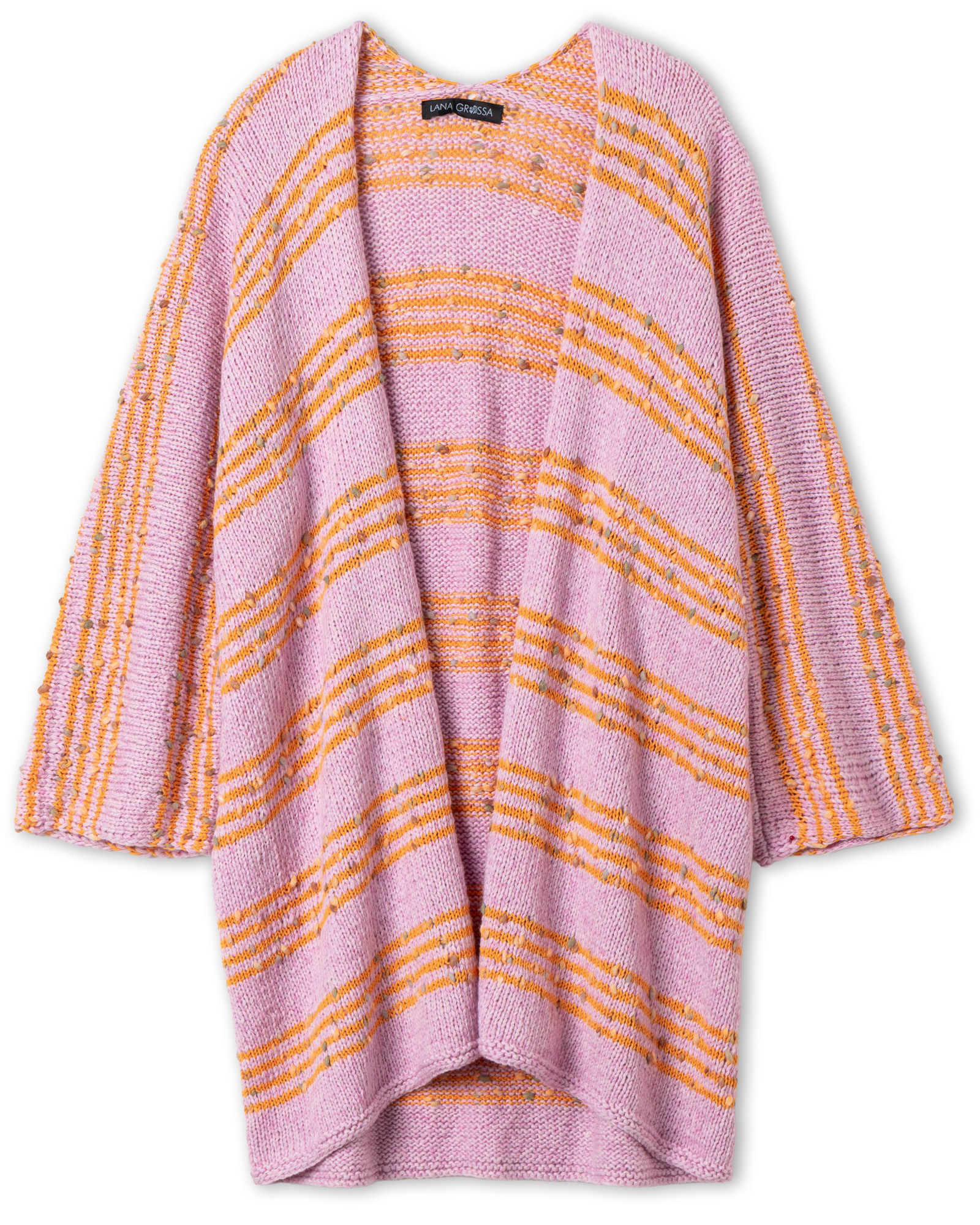 Strickset Kimono-Jacke Aus Summer Softness Und Popcorn Von Lana Grossa 2 Strickset Kimono-Jacke Aus Summer Softness Und Popcorn Von Lana Grossa – Bild 2