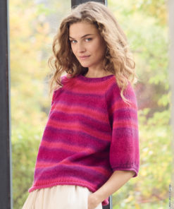 Strickset Pullover Mit Rundpasse aus Corallo von Lana Grossa