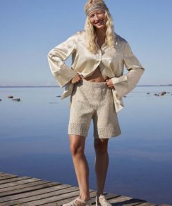 Strickset Shorts aus Cotton Tweed von Lang Yarns