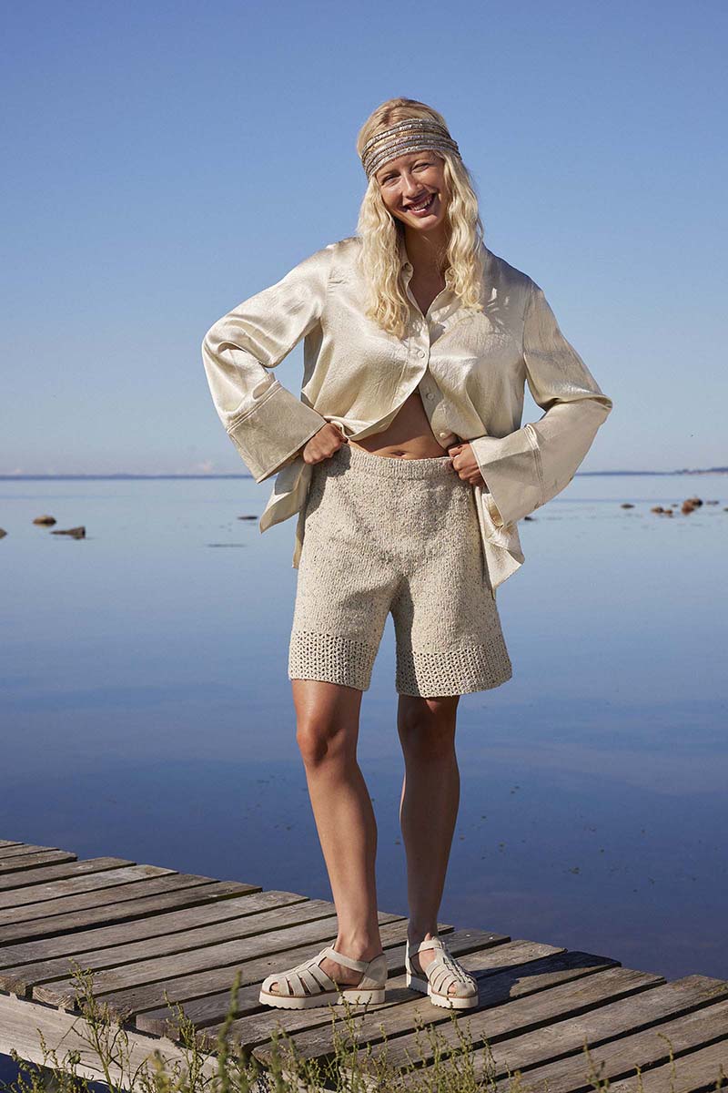 Strickset Shorts Aus Cotton Tweed Von Lang Yarns 1 Strickset Shorts Aus Cotton Tweed Von Lang Yarns