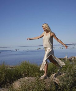 Strickset Top (Top Down) aus Cotton Tweed von Lang Yarns