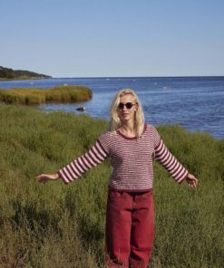 Strickset Pullover Top Down aus Cotton Tweed von Lang Yarns