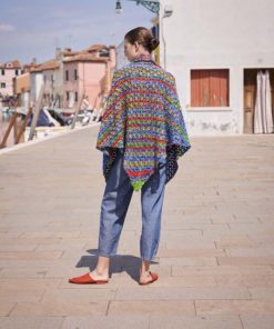 Strickset Dreiecktuch gehäkelt aus Eternity von Lang Yarns