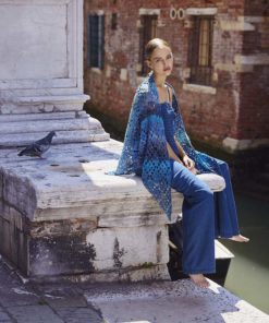 Strickset Dreiecktuch gehäkelt aus Quattro Dégradé von Lang Yarns