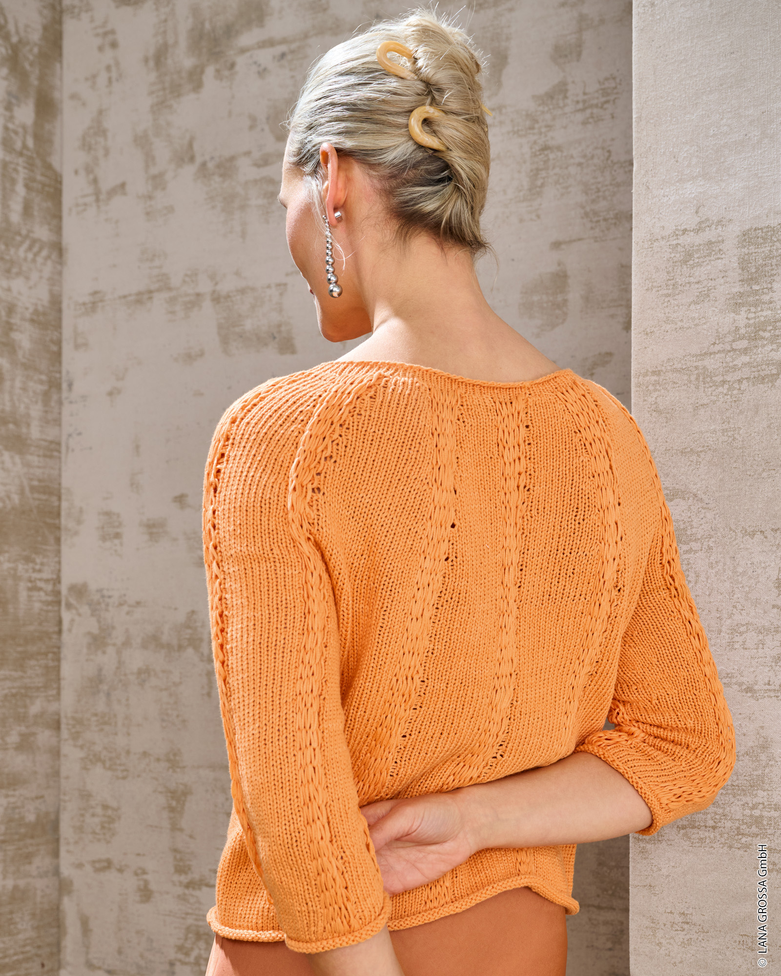 Strickset Pullover Im Rippenstruktur Aus Tessera Von Lana Grossa 2 Strickset Pullover Im Rippenstruktur Aus Tessera Von Lana Grossa – Bild 2