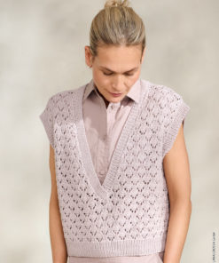 Strickset Pullunder Mit Tiefem Auschnitt aus Elastico von Lana Grossa