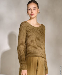 Strickset Pullover Im Lochmuster aus Tessera von Lana Grossa