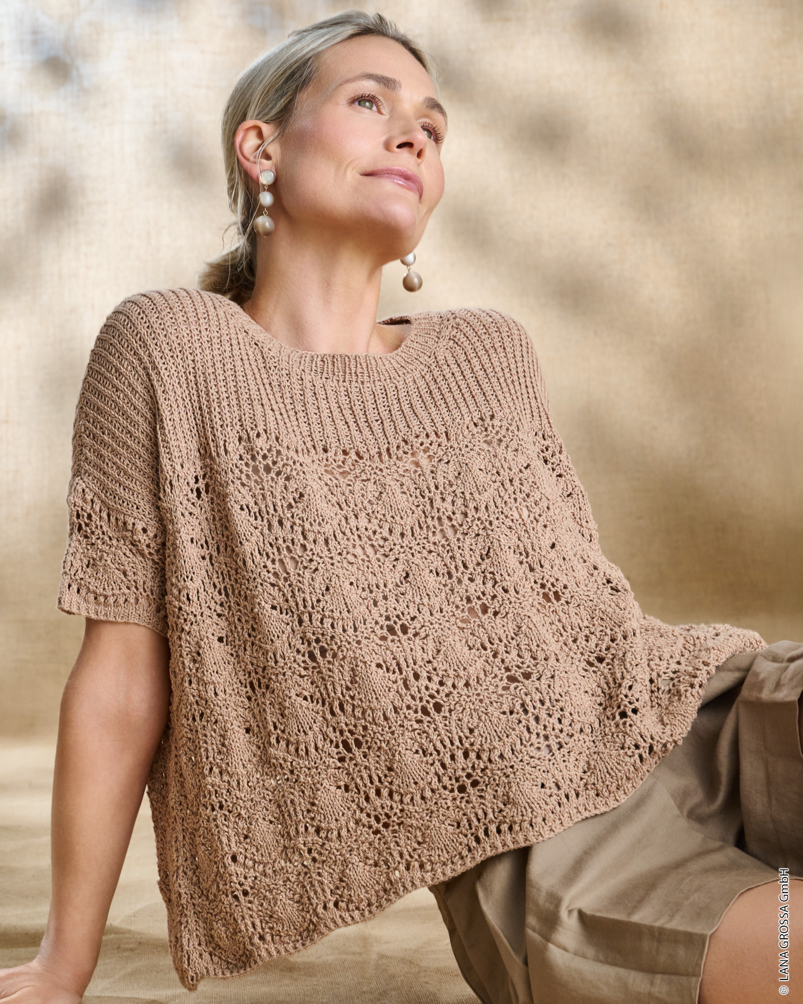 Strickset Shirt Im Mustermix Aus Landlust Sommerseide Von Lana Grossa 1 Strickset Shirt Im Mustermix Aus Landlust Sommerseide Von Lana Grossa